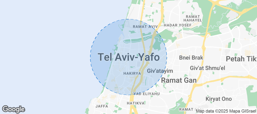 Tel Aviv-Yafo Airbnb map